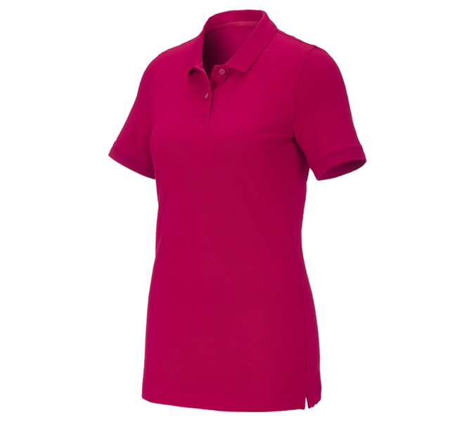Hauptansicht, Shirts & Co., e.s. Piqué-Polo cotton stretch, Damen, beere