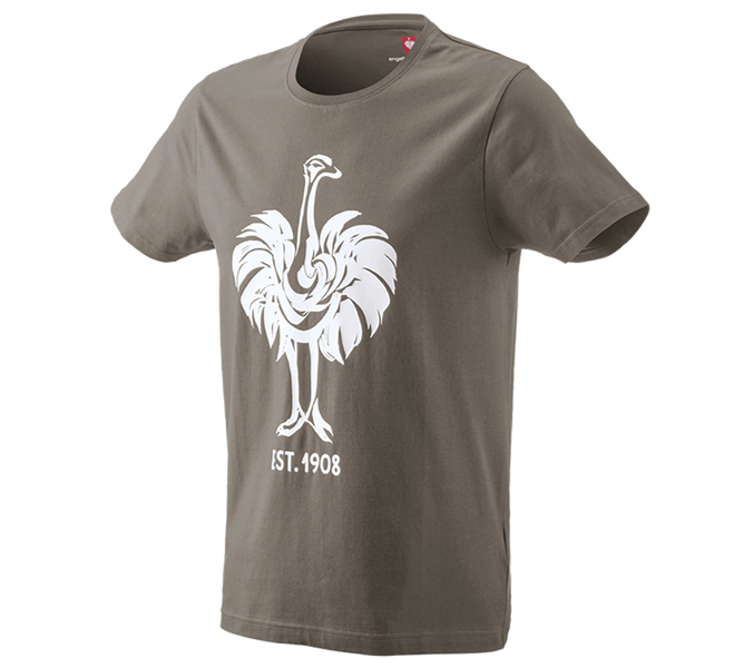 Hauptansicht, T-Shirts, e.s. T-Shirt 1908, stein/weiß