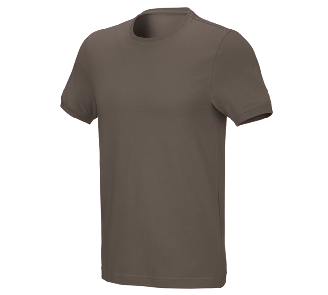 Vista principale, Abbigliamento, e.s. t-shirt cotton stretch, slim fit, pietra