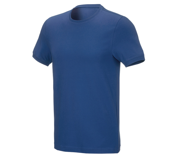 Hauptansicht, T-Shirts, e.s. T-Shirt cotton stretch, slim fit, alkaliblau