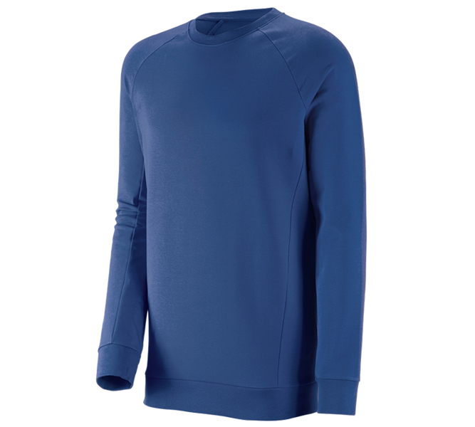 Vista principale, Basics, e.s. felpa cotton stretch, long fit, blu alcalino