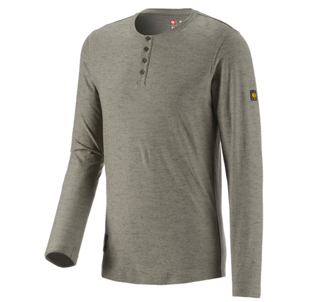 Hauptansicht, Longsleeves, Longsleeve e.s.vintage, tarngrün melange