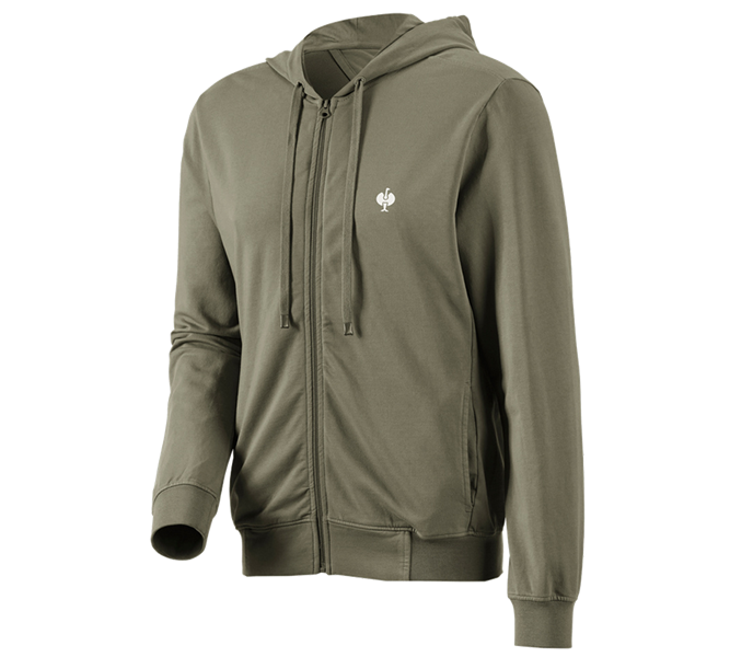 Hauptansicht, e.s.motion ten, Kapuzensweatjacke e.s.motion ten, moorgrün vintage