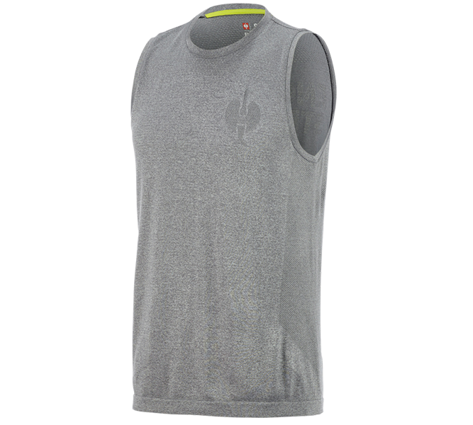 Vista principale, e.s.trail, Maglietta atletica seamless e.s.trail, grigio basalto melange