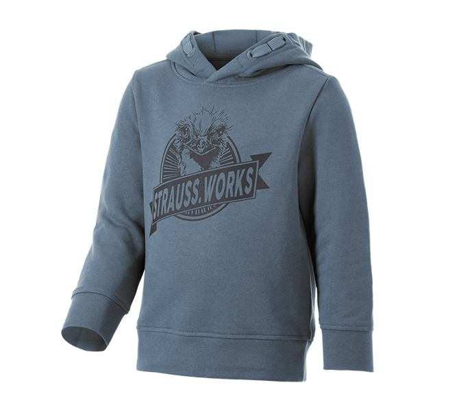 Vista principale, e.s.iconic, Hoody-Sweatshirt e.s.iconic works, bambino, blu ossido