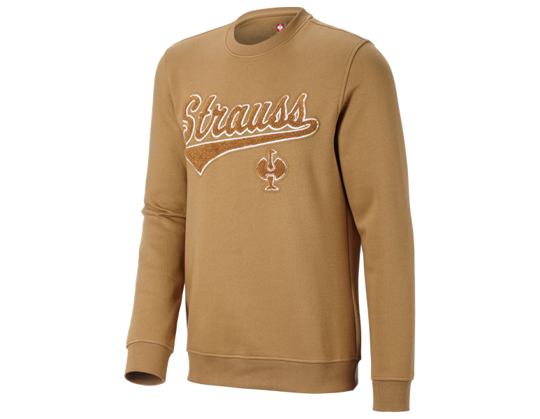 Hauptansicht, Neuheiten, Sweatshirt e.s.e:pic, mandelbraun