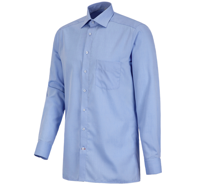 Hauptansicht, Basics, Business Hemd e.s.comfort, langarm, hellblau melange