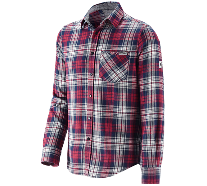 Vista principale, e.s.vintage, Camicia a scacchi e.s.vintage, rosso a scacchi