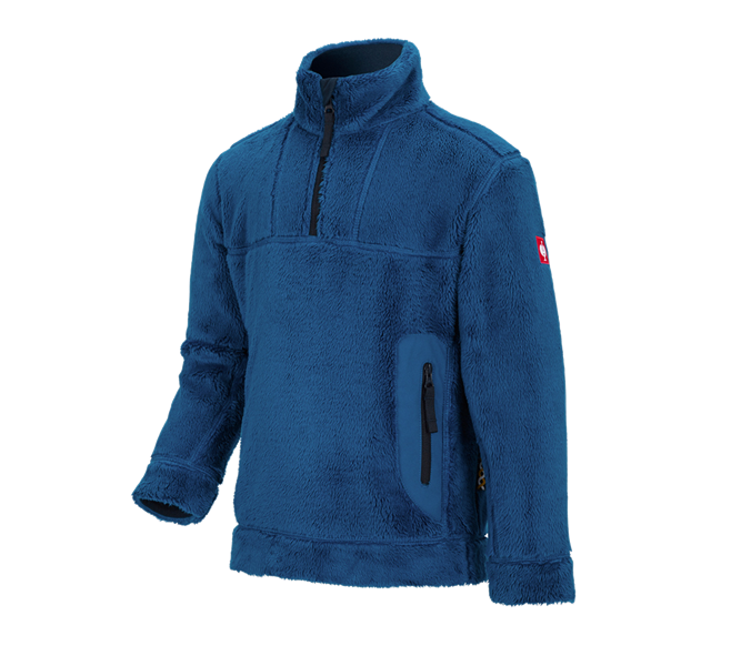Vista principale, Maglie | Pullover | T-Shirt, Troyer Highloft e.s.motion 2020, bambino, atollo/blu scuro