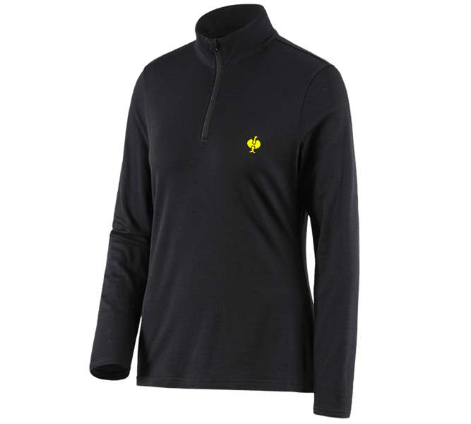 Hauptansicht, Damen, Troyer Merino e.s.trail, Damen, schwarz/acidgelb