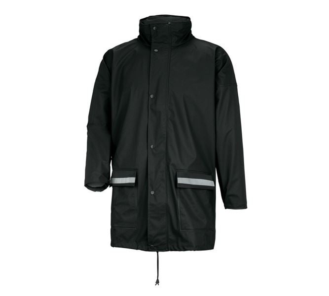 Hauptansicht, Regenjacken, Flexi-Stretch-Regenjacke, schwarz