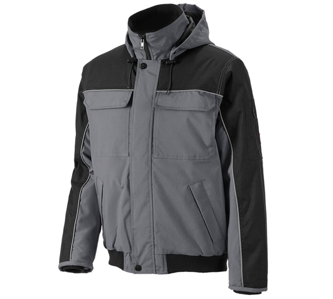 Hauptansicht, e.s.image, Pilotenjacke e.s.image, grau/schwarz