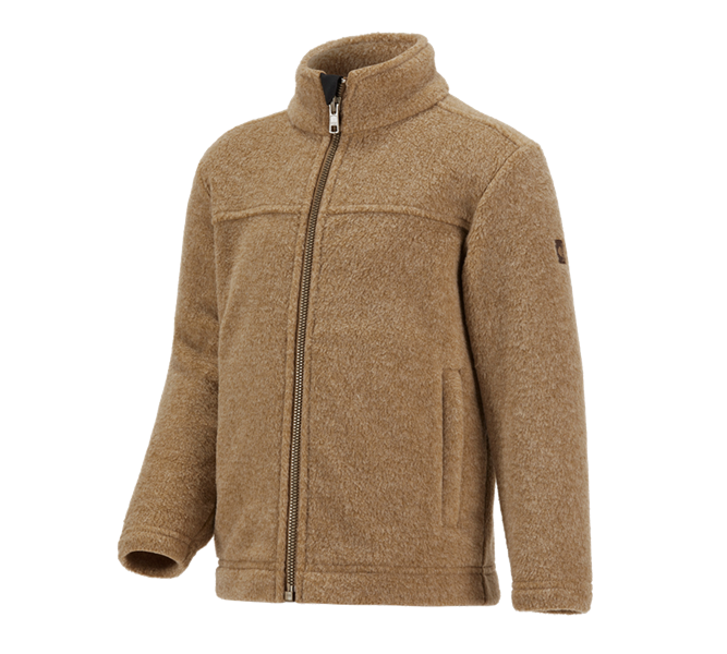 Vista principale, Giacche in pile| maglia, Giacca in pile e.s.vintage, bambino, seppia melange