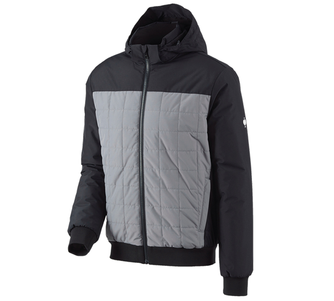 Hauptansicht, Winterjacken, Kapuzen-Pilotenjacke e.s.concrete, schwarz/basaltgrau