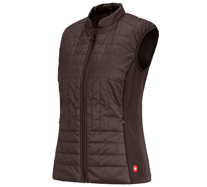 Hauptansicht, Damen, e.s. Funktions Steppweste thermo stretch, Damen, kastanie