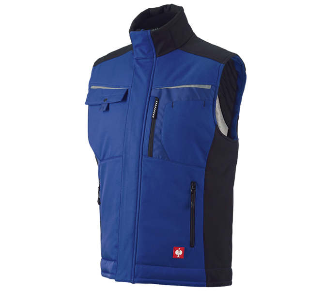 Vista principale, e.s.motion, Gilet Softshell e.s.motion, blu reale/nero