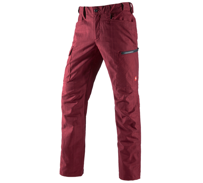 Hauptansicht, Gastro-Hosen, e.s. Berufshose pocket, Herren, rubin