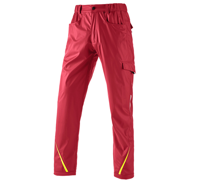 Hauptansicht, Bundhosen, Regenbundhose e.s.motion 2020 superflex, feuerrot/warngelb