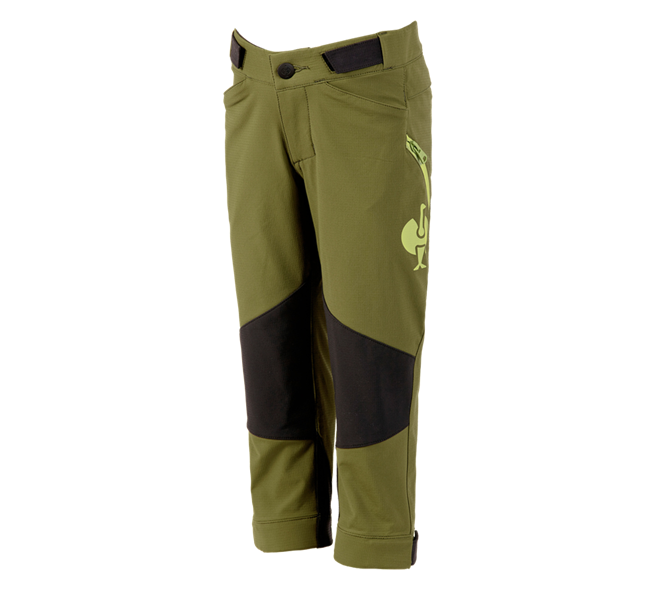 Vista principale, Pantaloni, Pantaloni funzionali e.s.trail, bambino, verde ginepro/verde lime