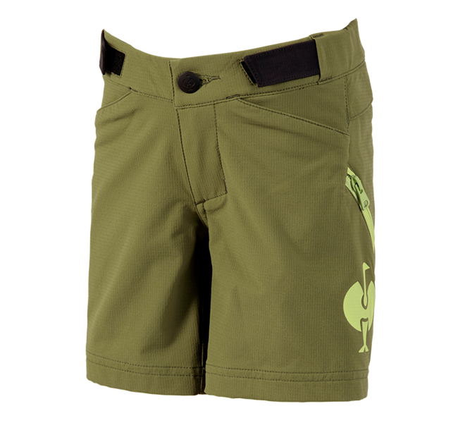 Hauptansicht, Kinder, Funktions Short e.s.trail, Kinder, wacholdergrün/limegrün