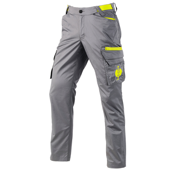 Hauptansicht, Bundhosen, Cargohose e.s.trail, basaltgrau/acidgelb