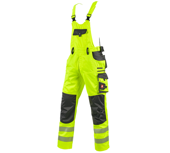 Vista principale, Abbigliamento segnaletico, Salopette segnaletica e.s.motion, giallo fluo/antracite 