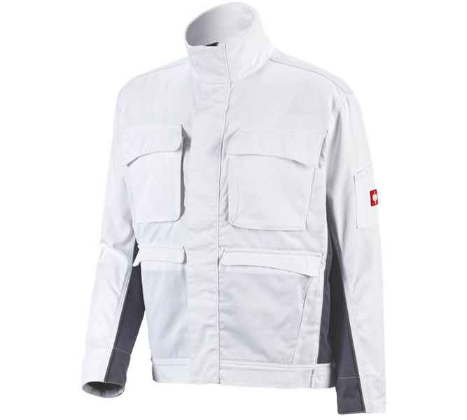 Hauptansicht, Herren, Berufsjacke e.s.active, weiß/grau