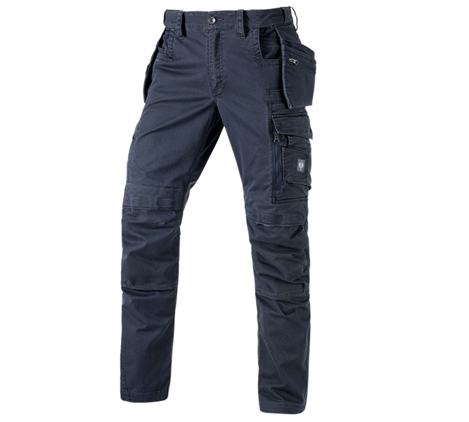 Hauptansicht, Hosen, Bundhose e.s.motion ten tool-pouch, schieferblau