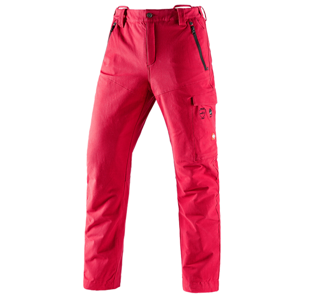 Vista principale, SALDI, Pantaloni antitaglio forestali e.s.cotton touch, rosso fuoco