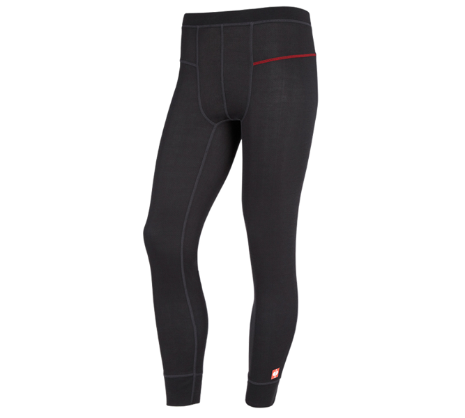 Vista principale, Intimo | Abbigliamento termico, e.s. long pants funzionali basis-light, nero