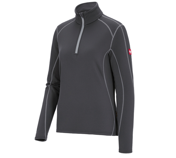 Hauptansicht, Pullover | Troyer, Funkt.-Troyer thermo stretch e.s.motion 2020, Da., anthrazit/platin