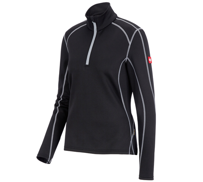Hauptansicht, Shirts & Co., Funkt.-Troyer thermo stretch e.s.motion 2020, Da., schwarz/platin