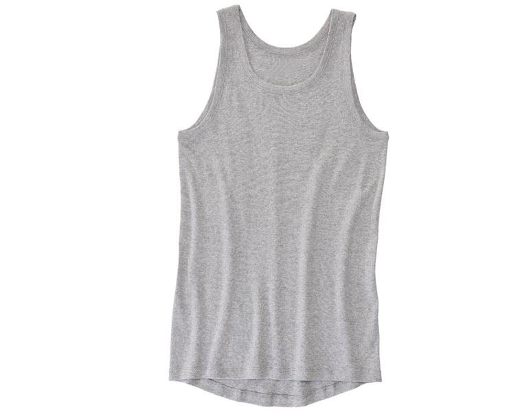 Vista principale, Intimo | Abbigliamento termico, e.s. canottiera a costine fini classic, grigio sfumato