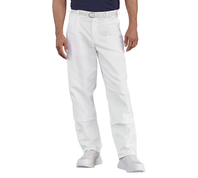 Vista principale, Pantaloni medicali, Pantaloni da lavoro per uomo Christoph, bianco