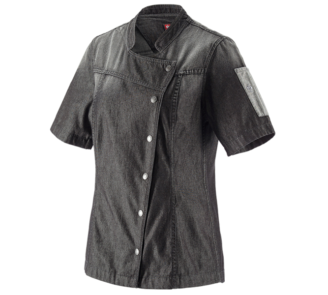 Vista principale, Maglie | Pullover | Bluse, e.s. giacca da cuoco denim, donna, graphitewashed