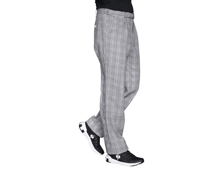 Hauptansicht, Gastro-Hosen, Koch- und Bäckerhose Horst, schwarz/weiß