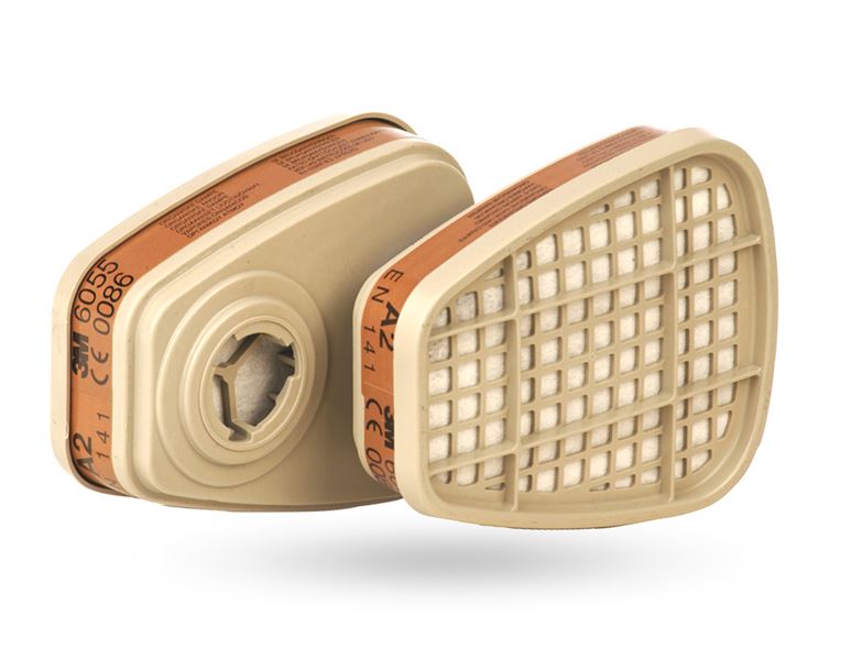 Vista principale, Cartucce filtranti | Accessori, 3M cartuccia filtrante 6055, A2, 4 paia