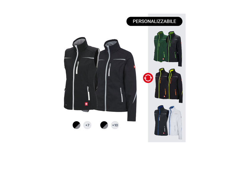 SET DA DONNA:Giacca Softsh.+Gilet e.s.motion 2020