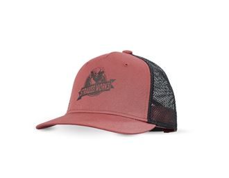 Vista principale, Cappellino e.s.​iconic works, bambino, rosso ossido