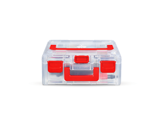 Hauptansicht, STRAUSSbox 125 small inkl. Trennstege, transparent