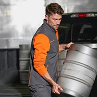 Vista 3, Gilet Softshell­ e.s.​motion 2020, antracite /arancio fluo