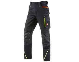 Bundhose 2020 schwarz/warngelb/warnorange Strauss