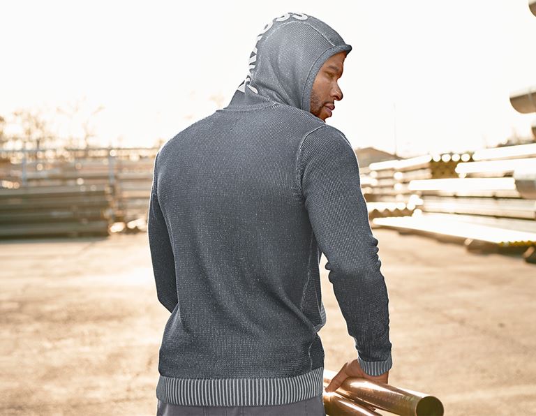 Felpa Con Cappuccio Uomo Tribal T-Shirts Mod Target Roundel - Grigio Chiaro, Taglie S-XXL, 50% Cotone