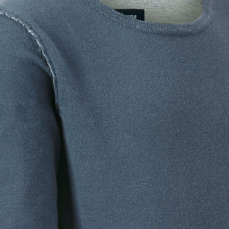 Emanuel Pris T-shirt In Filo Blu Da Bambino ETS3171RBB