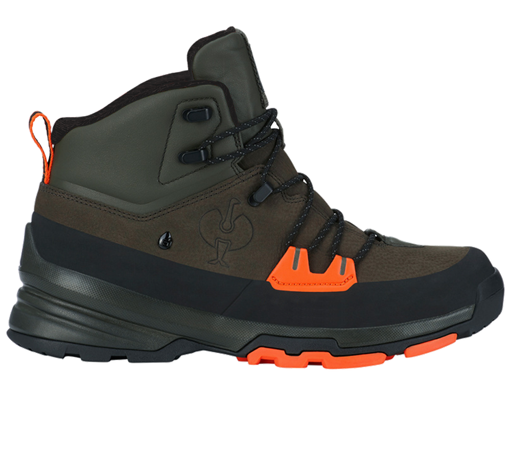 O2: O2 Berufsschuhe e.s. Ruma mid + tarngrün/radiantorange