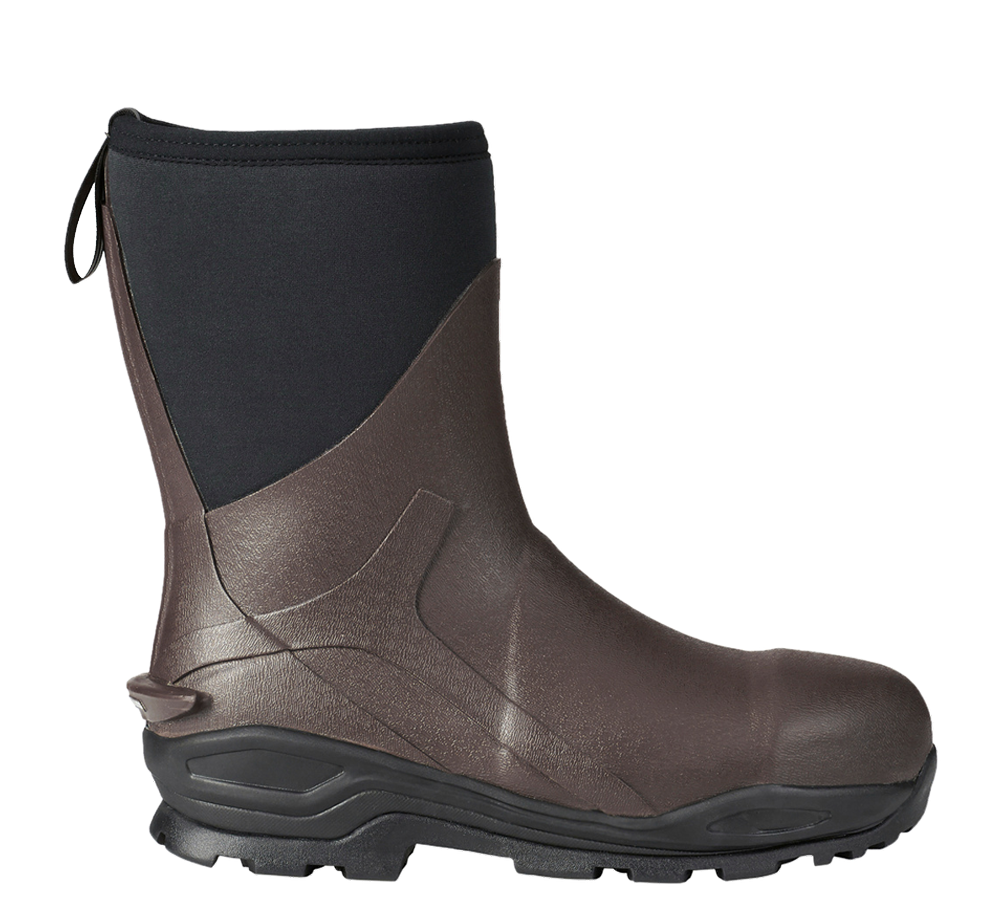 Winterschuhe: S5 Neopren Sicherheitsstiefel e.s. Kore high + kastanie/schwarz