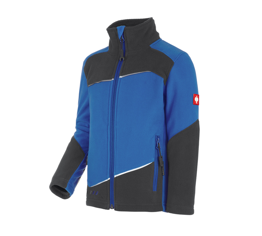 Bekleidung: Fleece Jacke e.s.motion 2020, Kinder + enzianblau/graphit