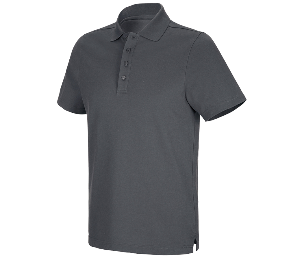 Themen: e.s. Funktions Polo-Shirt poly cotton + anthrazit