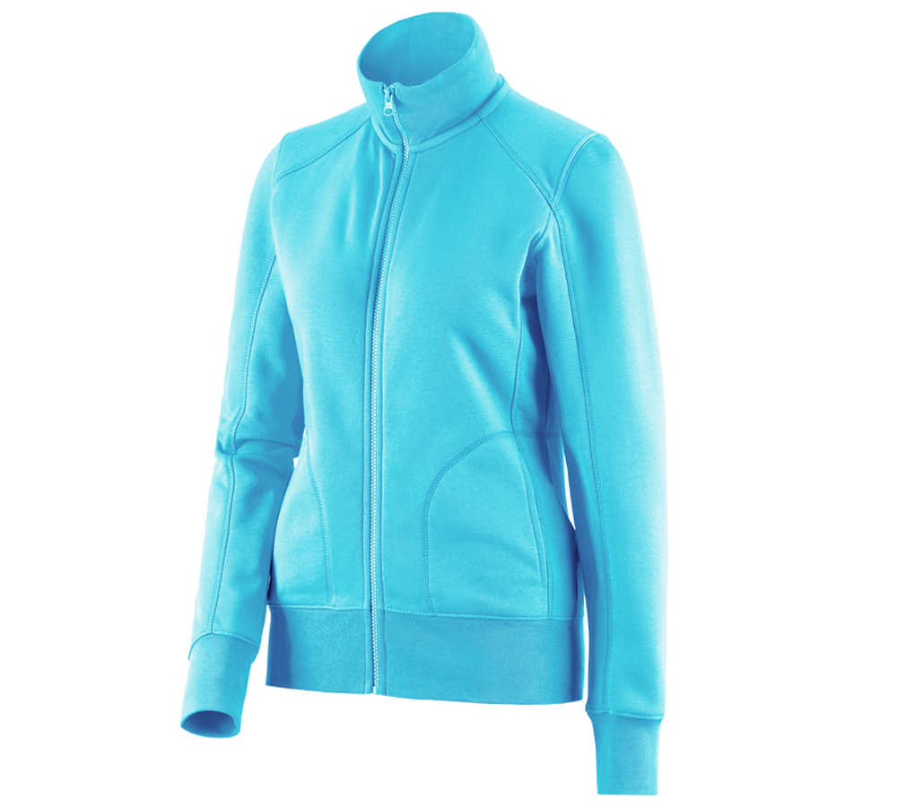 Themen: e.s. Sweatjacke poly cotton, Damen + capri