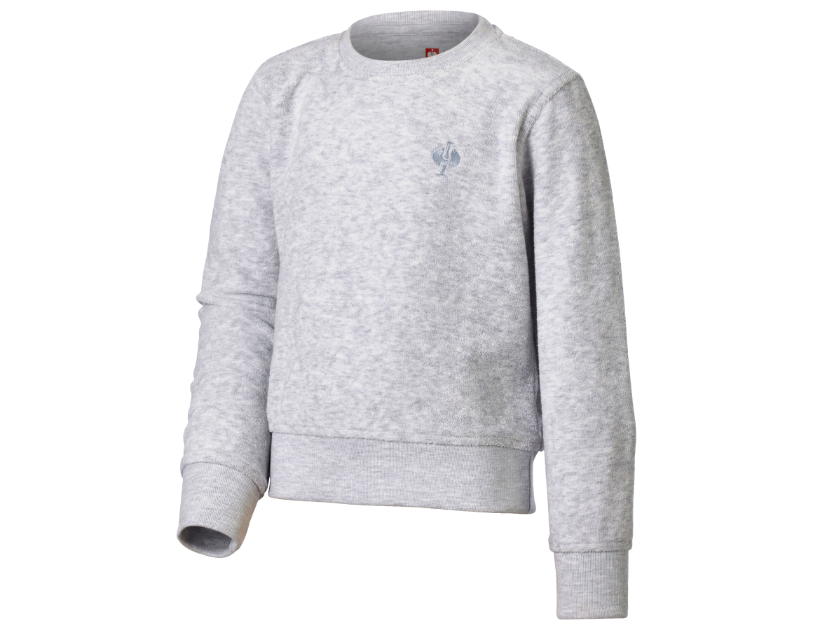 Shirts & Co.: e.s. Sweatshirt Terry, Kinder + graumeliert